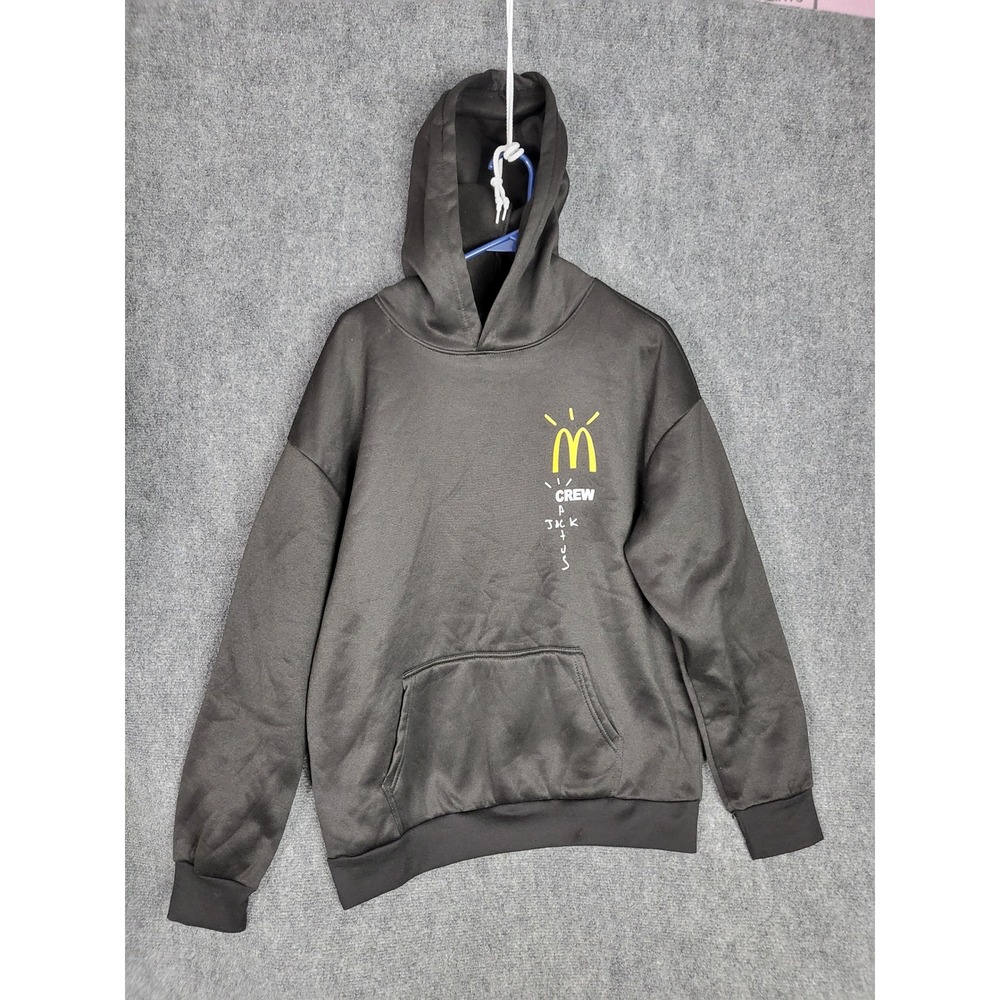 McDonalds Travis Scott Cactus Crew Black Hoodie Mens‎ Medium Streetwear Casual